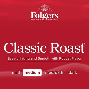 Folgers Classic Medium Roast K-Cup Coffee Pods, 100 Ct.